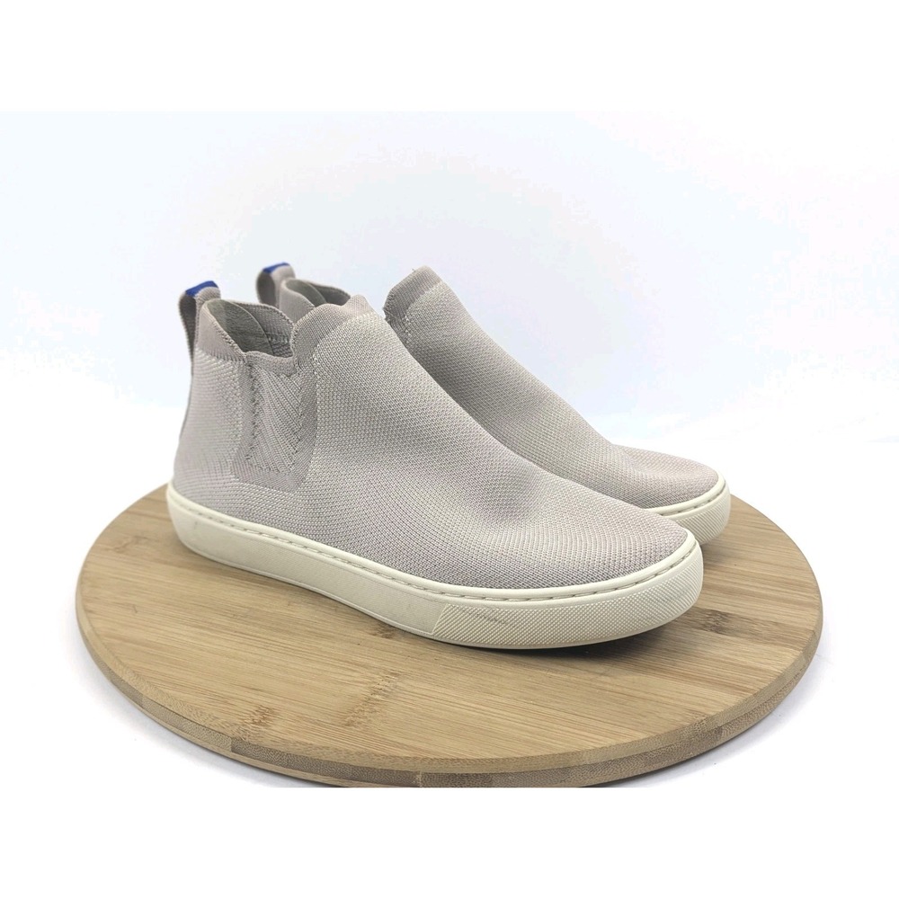 Rothys The Chelsea Boots Shoes Womans 7 High Top Sneaker Pull On  Gray